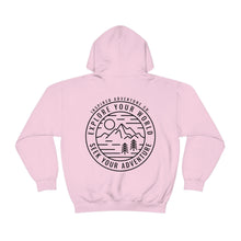 Load image into Gallery viewer, Explore Your World, Seek Your Adventure... Unisex Heavy Blend™ Hooded Sweatshirt