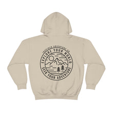 Load image into Gallery viewer, Explore Your World, Seek Your Adventure... Unisex Heavy Blend™ Hooded Sweatshirt