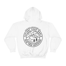 Load image into Gallery viewer, Explore Your World, Seek Your Adventure... Unisex Heavy Blend™ Hooded Sweatshirt