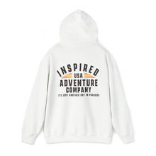 Load image into Gallery viewer, It&#39;s Just Another Day in Paradise... Inspired Adventure Co. Unisex Heavy Blend™ Hooded Sweatshirt
