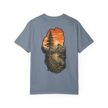 Load image into Gallery viewer, Inspired Adventure Co. Lake Tahoe Roots Series Tee – Vintage Mountain Sunset Outdoor Graphic Shirt
