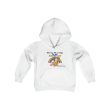 Load image into Gallery viewer, Today is Going to Be Pawsome, Puppies &amp; Rainbows Youth Heavy Blend Hooded Sweatshirt
