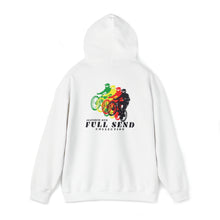 Load image into Gallery viewer, Inspired Mountain Bike Full Send Rasta Unisex Heavy Blend™ Hooded Sweatshirt
