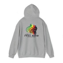 Load image into Gallery viewer, Inspired Mountain Bike Full Send Rasta Unisex Heavy Blend™ Hooded Sweatshirt
