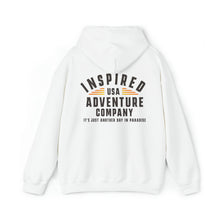 Load image into Gallery viewer, It&#39;s Just Another Day in Paradise... Inspired Adventure Co. Unisex Heavy Blend™ Hooded Sweatshirt
